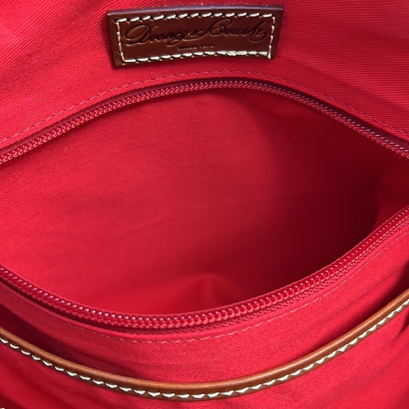 Dooney & Bourke Aubrey Leather Satchel with matching cosmetic bag & Key Fob - Picture 8 of 12